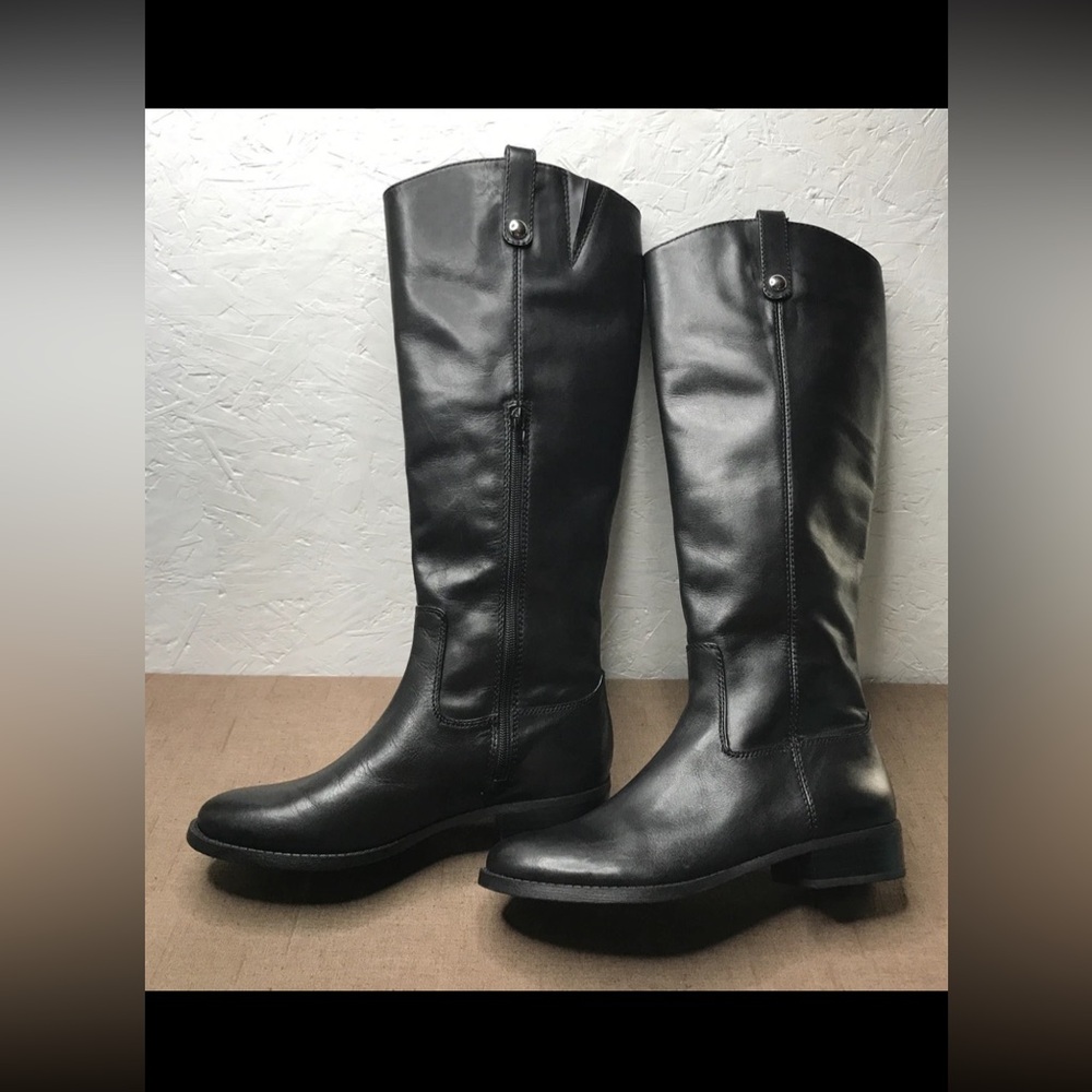 INC International Concepts Fawne Women's Riding Boots Black Leather Size 8.5M - Picture 3 of 16